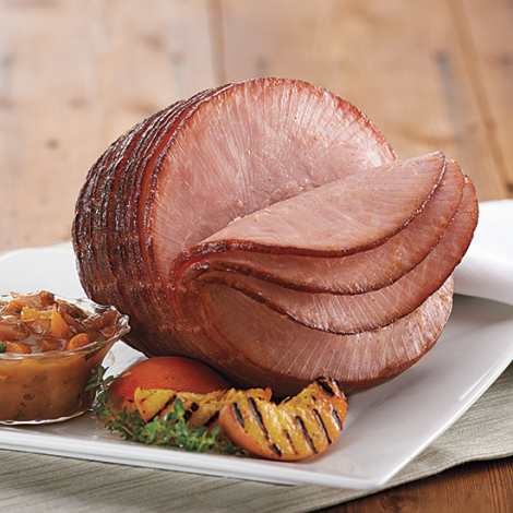  Honey Glazed Spiral Sliced Gourmet Holiday Ham. 7.5-8.5 pounds.  Serves 14-16. : Grocery & Gourmet Food